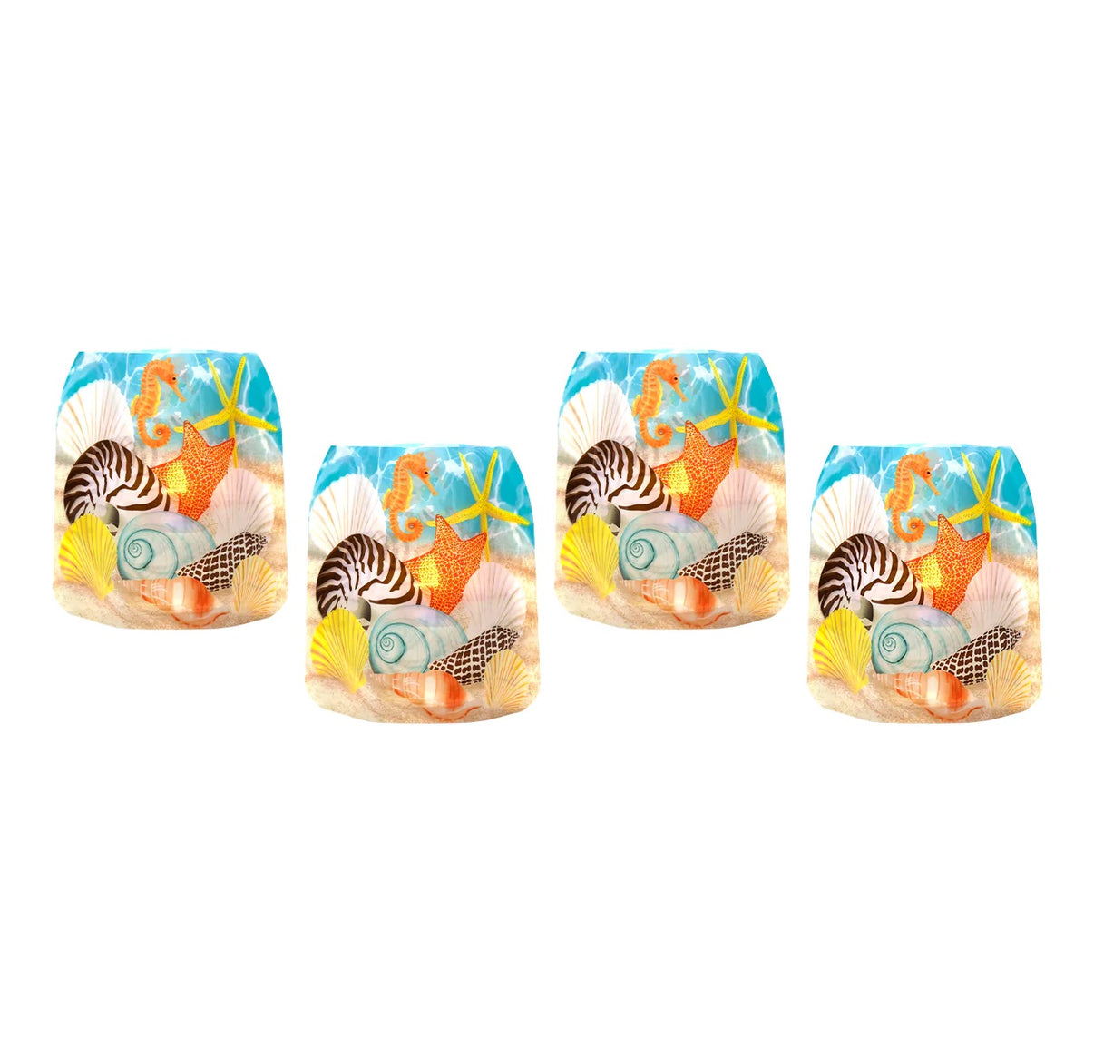 Modgy Luminary Lanterns Shelly Set of 4 Edisto Island Museum Gift Shop